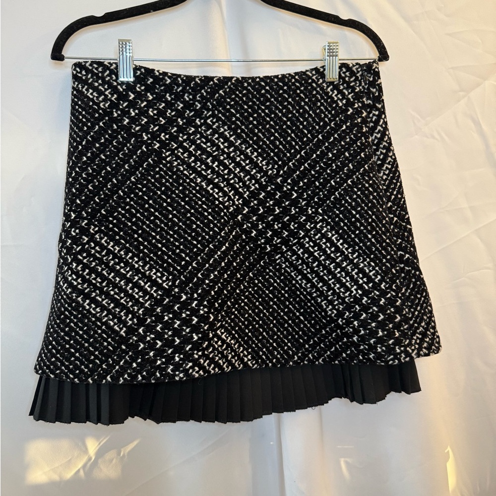 Cynthia Steffe Black and White Mini Skirt